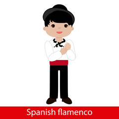 Flamenco boy with white shirt