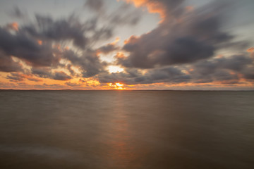 Obraz premium Sunset in long exposure