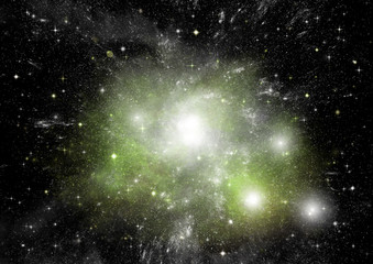 galaxy in a free space