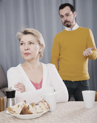 Son proves to mother his position