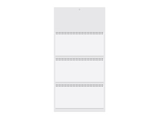 A  white paper calendar. Mock Up Vector Template