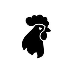 rooster icon illustration