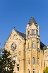 Church towr in the historic center of Goslar