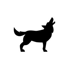 wolf icon illustration