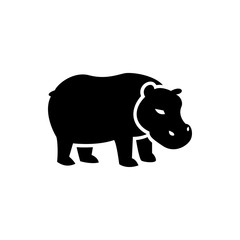 hippopotamus icon illustration