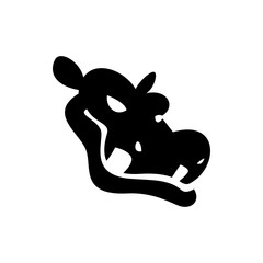 hippopotamus icon illustration