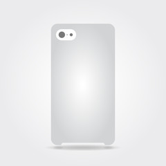 Blank phone case isolated on white
