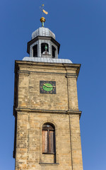 Obraz premium Church tower in the historic center of Goslar