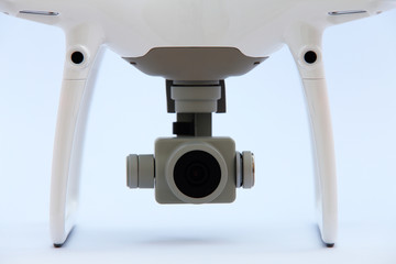 Front view of drone camera