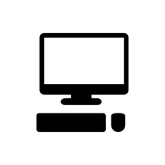 pointer on display icon illustration