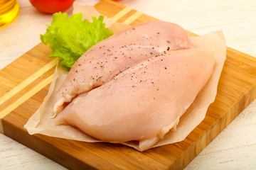 Raw chicken breast