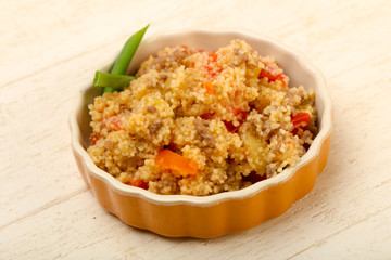 Couscous with meat