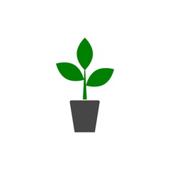 Plant sprout, Plant eco logo
