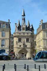 Famous ancient city gate in Bordeaux