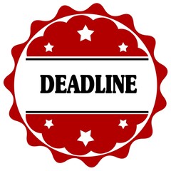 Red label with DEADLINE text.