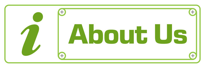 About Us Green Horizontal Border Screw 