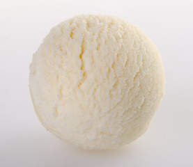 Fototapeta na wymiar ice cream scoop. Vanilla ice cream