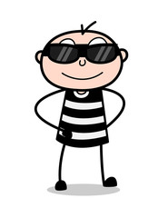 Modern Prisoner with Fancy Sunglasses