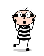 Surprised Face - Comic Hacker Vector