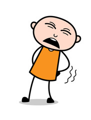 Screaming Face - Cartoon Thief Vector Illustration