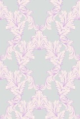 Baroque damask background. Ornament Decor for invitation, wedding, greeting cards. Vector illustrations