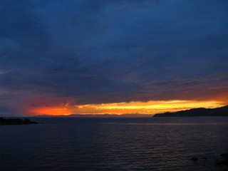 Fototapeta premium Sonnenuntergang auf Sardinien