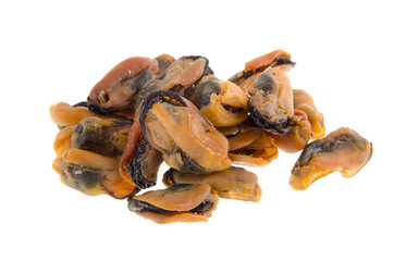 Chinese style sun dried oysters on background