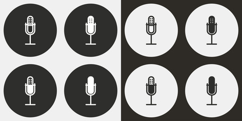 Microphone - vector icon.