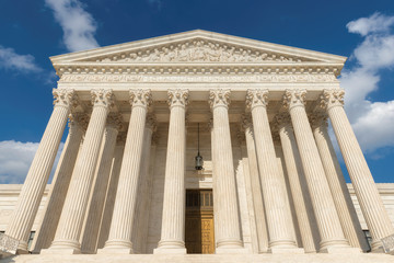 United States Supreme Court Building in Washington DC, USA.