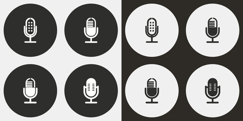 Microphone - vector icon.