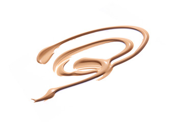 Fototapeta premium Liquid foundation isolated on white 