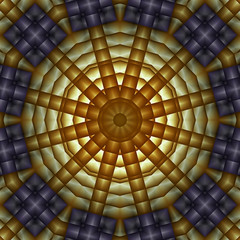 Naklejka premium abstrakt zwölfeck mandala illustration