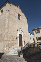 Fototapeta na wymiar Appignano (Marches, Italy), historic village