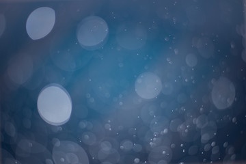 Abstract blue bokeh Background.