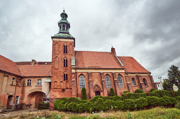 Fototapeta premium The Gothic church of the Order of the Holy Sepulchre in Gniezno.