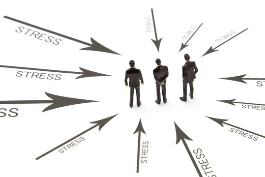 ストレスを感じるビジネスマン