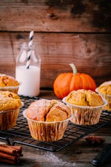 Homemade Autumn Pumpkin Muffins