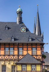 Fototapeta na wymiar Historic town hall in the center of Wernigerode