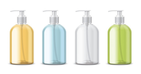 Clear Transparent Bottles for Soap