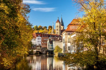 Esslingen Deutschland Ansicht des historischen mittelalterlichen Stadtzentrums © sculpies