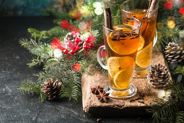 Autumn and winter cocktail - grog