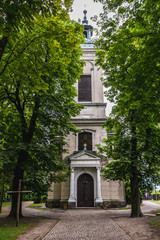 Obraz premium Transfiguration Church in Czersk village in Poland