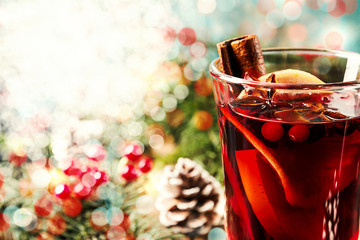 Hot mulled wine