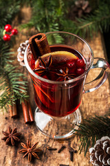 Hot mulled wine