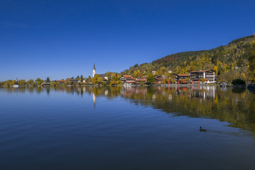 Fototapeta na wymiar Schliersee Lake in Bavaria, Germany