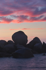 Boulders at dawn