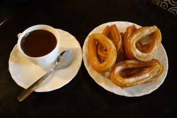Churros with chocolate