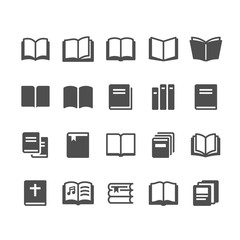 Book glyph icons