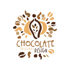 Chocolate hand drawn original logo design