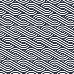 Geometric pattern repeating stripe linear curve or wave background. pattern is on swatches panel